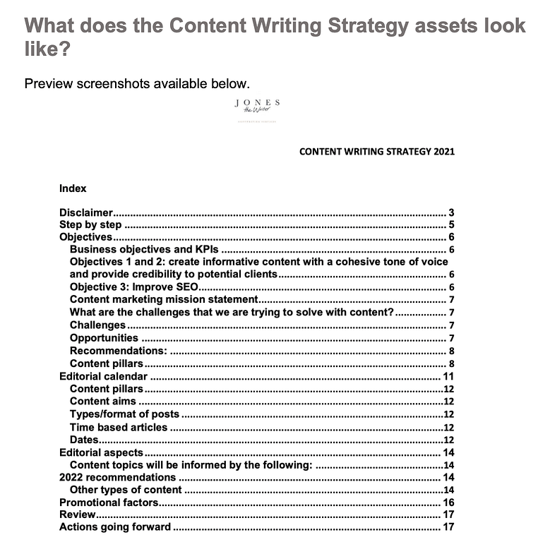 adelaide content writing strategy