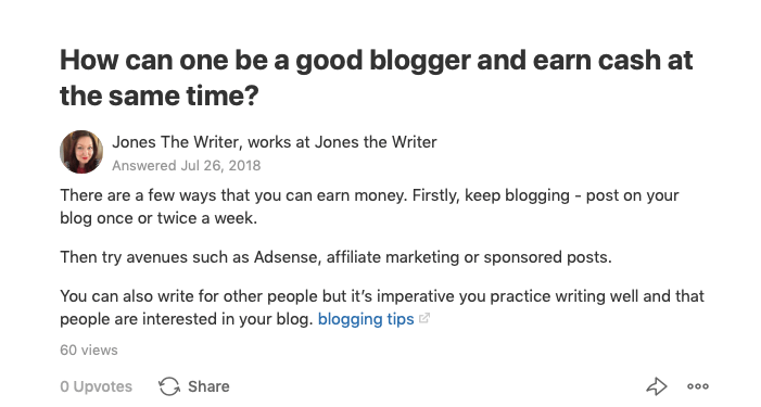 copywriter and blogger
